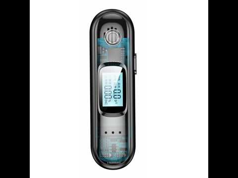 T01 Breath Alcohol Test Non-contact Detector Digital LCD Display Police Breathalyzer - YouTube Video