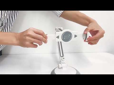 FD1 Adjustable Desktop Computer Bracket Cantilever Support Mobile Phone Lazy Bracket(White) - YouTube Video