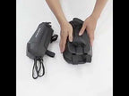 3L Waterproof Electric Scooter Handlebar Bag EVA Hard Shell Front Hanging Storage Pack for Bicycles(Black) - YouTube Video