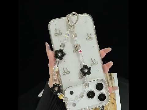 Iridescent Square Crystal Small Flower Chain(Blue) - YouTube Video