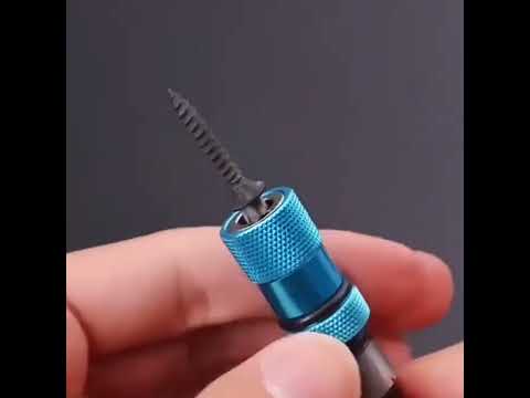 Stainless Steel Electric Screwdriver Bit Limit Magnetic Connecting Post - YouTube Video