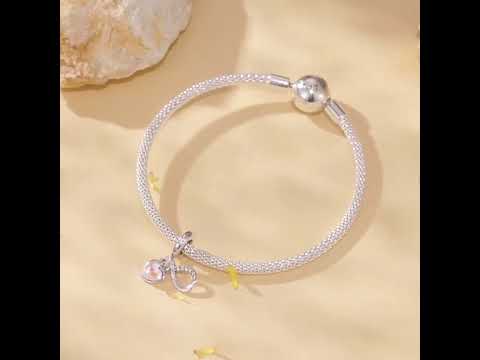 BSC705 S925 Eternal Sisterhood Charm Cracelet Endless Symbols Heart Zirconia Pendant - YouTube Video