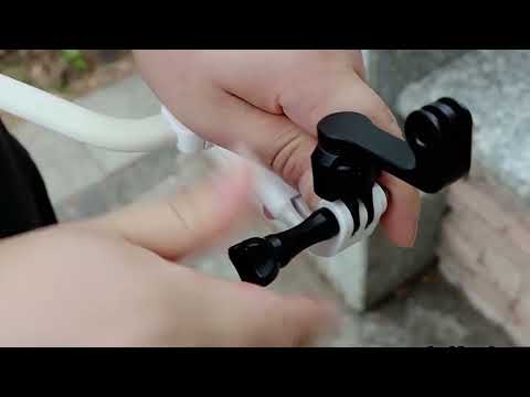 Centre Mounted Vertical Horizontal 360 Rotation Mount Adapter with Long Screw For GoPro Action Camera - YouTube Video