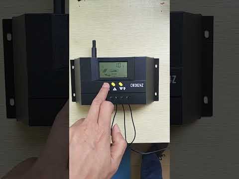 CM3024Z 12V24V 30A Solar Controller LCD Display Solar Charge Controller - YouTube Video