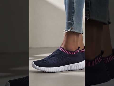 Large Size The Trend Of Women Shoes Wild Sports Leisure Flying Running Shoes, Shoe Size:36(Red) - YouTube Video