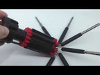 8 In1 Multi-function Hand Screwdriver With LED Light - YouTube Video