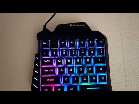 K-Snake G92 Single Small Keyboard Mobile Games Luminous Robotic Machine Sensory Game Keyboard(Black) - YouTube Video