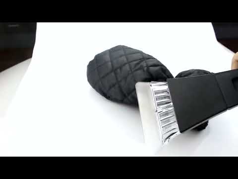 Thick Waterproof Snow Removal Shovel Car Warm Gloves(Black) - YouTube Video
