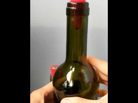 Food Grade Silicone Wine Stopper Creative Preservation Bottle Stopper(Purple) - YouTube Video