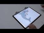 A3-D28B LED Smart Charging Copy Desk Line Drawing Hand Drawing Transparency Copy Platform With 1m Type-C Line - YouTube Video