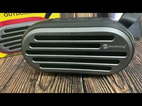 New Rixing NR-105 Mini TWS Metal Bluetooth Speaker Support Hands-free Call / FM(Black) - YouTube Video
