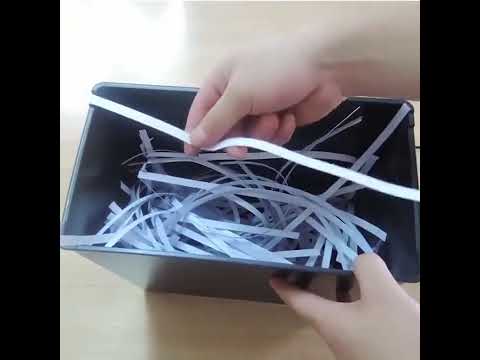 RAYSON  A606B 10L A4 Small Mini Office Shredder Electric Strip Shredder,EU Plug - YouTube Video