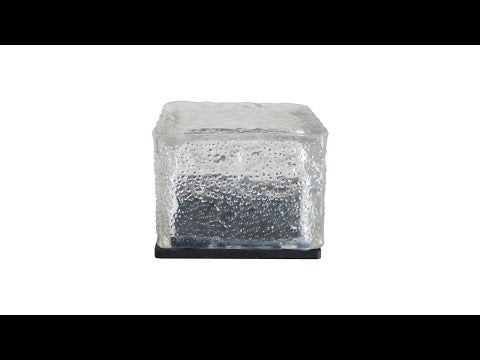 IP68 Waterproof Solar Powered Tempered Glass Outdoor LED Buried Light Garden Decoration Lamp with 0.2W Solar Panel(Red Light) - YouTube Video