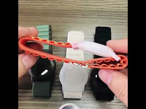 For AirTag 2nd Gen / AirTag 1st Gen xDfind Silver Buckle Loop Nylon Band Style Anti-lost Tracker Protective Cover(Orange) - YouTube Video