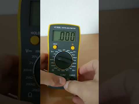 BEST-VC830L Professional Repair Tool Pocket Digital  Multimeter - YouTube Video
