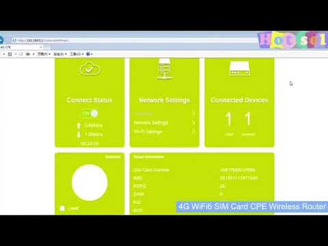 4G WiFi6 SIM Card CPE Wireless Router, EU Plug For European / African / Asian - YouTube Video