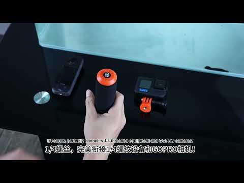 Water Floating Grip with 1/4 Inch Screw and Thread For Action Camera Accessories - YouTube Video
