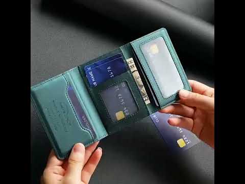 BFK37 Magnetic Rhombus Lattice Mobile Phone Holder RFID Card Slots(Purple) - YouTube Video