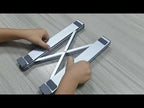 8-In-1 Laptop Stand With USB-C Hub Laptop Riser With Gigabit Ethernet, 4K HDMI, 2 USB 3.0, SD/TF, 100W PD, Foldable Portable Docking Station(Silver) - YouTube Video
