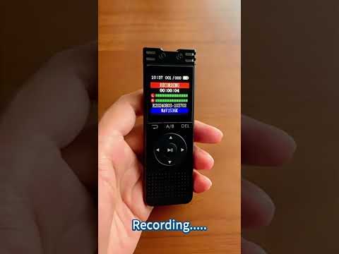 ZD70 Smart HD Noise Reduction Voice Control Recording Pen(Black) - YouTube Video