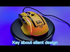 HXSJ G6 10 Keys RGB 12800DPI Tri-mode Wireless Gaming Mouse(White) - YouTube Video