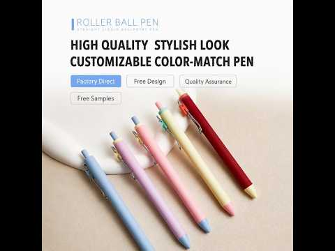 5 PCS/Pack 0.5mm Bullet Tip Colorful Retractable Pocket Ballpoint Pen(White) - YouTube Video