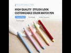 5 PCS/Pack 0.5mm Bullet Tip Colorful Retractable Pocket Ballpoint Pen(White) - YouTube Video