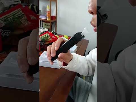 LCD Screen High-Precision Air-Blowing Dual-Purpose Alcohol Tester(503B) - YouTube Video