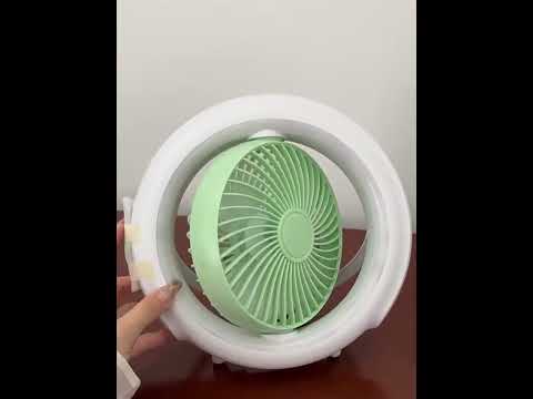 Night Light Desktop Folding Fan Outdoor Camping Hanging Mini Fan, Color: Orange Basic - YouTube Video