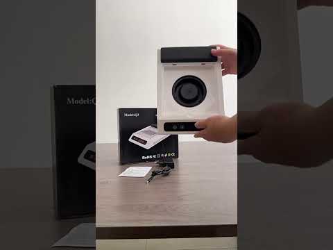 Q3 100W Adjustable Speed Digital Display Nail Dust Collector With Filter Screen US Plug - YouTube Video