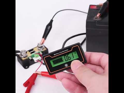 2m 200A 12V 48V Digital Display DC Current Voltmeter Lead-Acid Lithium Battery Charge Meter - YouTube Video