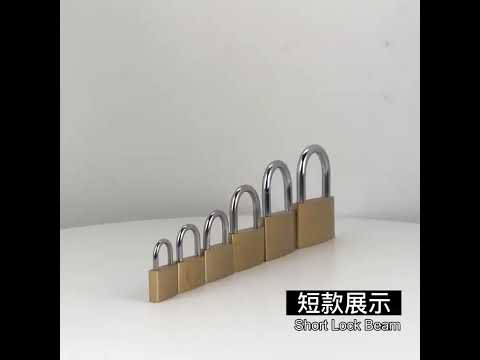 Copper Padlock Small Lock, Style: Short Lock Beam, 50mm Not Open - YouTube Video