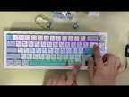 67 Keys Three-mode Customized DIY With Knob Mechanical Keyboard Kit Supports Hot Plug RGB Backlight, Color: White - YouTube Video