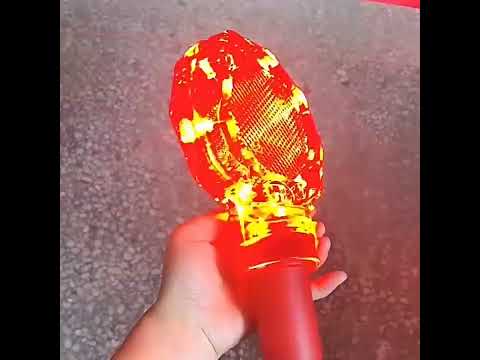 Traffic Warning Plum Blossom Light Handheld Construction Roadblock Light - YouTube Video
