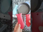 Silicone Pot Holder Handle Anti Slip Cover for Kitchen Thick Soft Pot Handle(Black) - YouTube Video