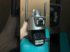 QX81 Humanoid Recognition AI Alarm WIFI Spherical Dual 2MP IP Camera, Plug:AU Plug - YouTube Video