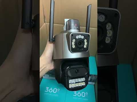 QX81 Humanoid Recognition AI Alarm WIFI Spherical Dual 2MP IP Camera, Plug:AU Plug - YouTube Video