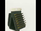 3 in 1 Copper Wire BBQ Grill Brush Long Handle Barbecue Grill Oven Cleaning Brush Cleaner - YouTube Video