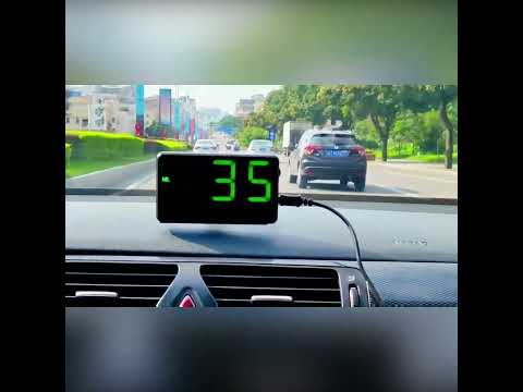 Kingneed C90 5.5inch HUD Car Head-up Display GPS Car Universal Mileage Speed Meter Speeding Alarm / GPS Satellite Speed Measurement(Black) - YouTube Video