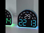 LED Ambient Light Electronic Clock Multifunctional Alarm Clock Home Lighting Table Clock, Color: Black Shell Blue Light - YouTube Video