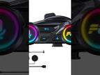 Y13 Motorcycle Helmet Bluetooth Earphone with RGB Lighting, Type:Hard Mic(Black) - YouTube Video