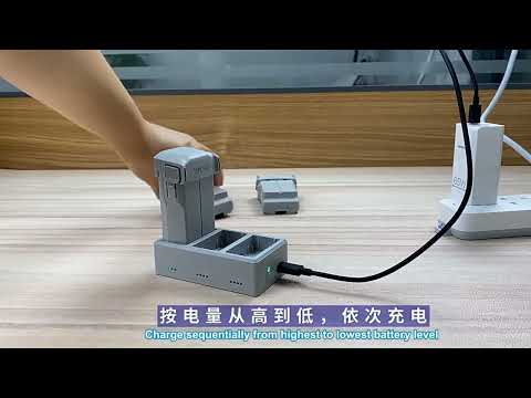 For DJI Mini 4 Pro / Mini 3 Pro / Mini 3 Battery 3-way Charger Charging Butler - YouTube Video