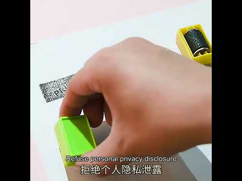 Upgrade Roller Type Courier Note Smearing Garbled Confidentiality Seal(Random Color Delivery) - YouTube Video