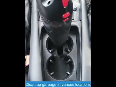 CS1016 120W Cordless Dry Wet Car Handheld Vacuum Cleaner With Light(Black) - YouTube Video