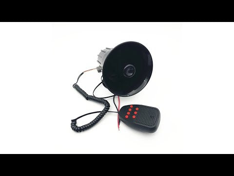 Car Speaker 7 Voice Circle 12V Motorcycle Speaker Alert Speaker - YouTube Video