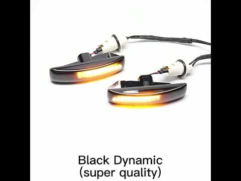 2 PCS DC12V / 3W Car LED Dynamic Blinker Side Lights Flowing Water Turn Signal Light for Land Rover, Amber Light (Transparent) - YouTube Video