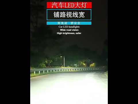 2pcs Mini 1:1 Direct Plug Car LED Headlight Bulb, Specifications: H1(White Light) - YouTube Video