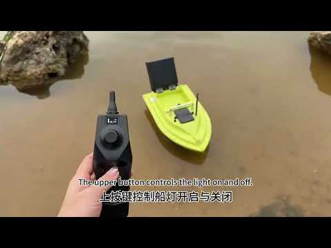 D36 Smart Remote Control Single Compartment Fishing Boat with Sonar Sensor, Plug:EU Plug - YouTube Video