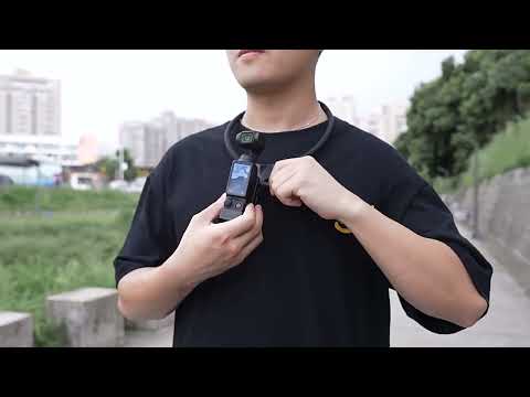 For DJI Osmo Pocket 4 / 3 STARTRC Folding Magnetic Mount Base Fixed Bracket (Black) - YouTube Video