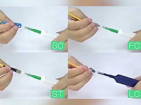 Press-type Fiber End Face Cleaning Pen Fiber Cleaner Tool - YouTube Video